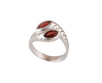 AutorskeSperky.com - Stříbrný prsten s granátem -  S282 Stříbro