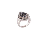 AutorskeSperky.com - Stříbrný prsten se safíry -  S298 Stříbro