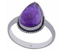 AutorskeSperky.com - Stříbrný prsten se sugilitem - S556 Stříbro