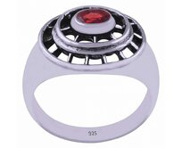 AutorskeSperky.com - Stříbrný prsten s granátem - S760 Stříbro