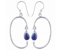 AutorskeSperky.com - Stříbrné naušnice s lapis lazuli - S1516 Stříbro