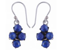 AutorskeSperky.com - Stříbrné naušnice s lapis lazuli - S1519 Stříbro