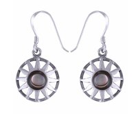 AutorskeSperky.com - Stříbrné naušnice s perletí - S1524 Stříbro
