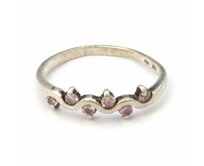 AutorskeSperky.com - Stříbrný prsten s růžovými topazy -  S1547 Stříbro