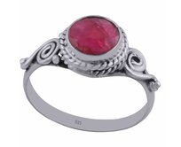 AutorskeSperky.com - Stříbrný prsten s rubínem - S1894 Stříbro