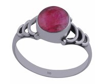 AutorskeSperky.com - Stříbrný prsten s rubínem - S1899 Stříbro
