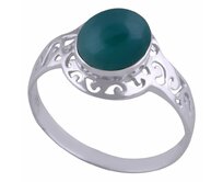 AutorskeSperky.com - Stříbrný prsten s onyxem - S2119 Stříbro