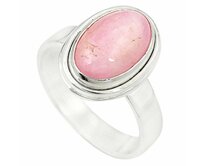 AutorskeSperky.com - Stříbrný prsten s kunzitem - S2594 Stříbro