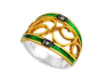 AutorskeSperky.com - Stříbrný prsten s diamanty 0.05 kt - S3029 Stříbro