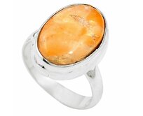 AutorskeSperky.com - Stříbrný prsten s kalcitem - S3078 Stříbro