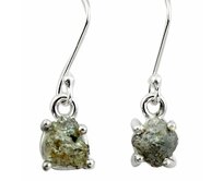 AutorskeSperky.com - Stříbrné naušnice s diamanty - S3172 Stříbro