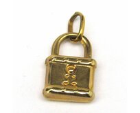 AutorskeSperky.com - 14 kt zlatý přívěsek zámek - S3240 Žluté zlato
