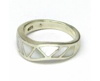 AutorskeSperky.com - Stříbrný prsten s perletí - S3316 Stříbro