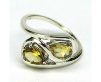 AutorskeSperky.com - Stříbrný prsten s citrínem -  S4403 Stříbro