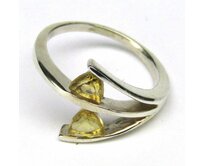 AutorskeSperky.com - Stříbrný prsten s citrínem -  S4404 Stříbro