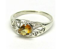 AutorskeSperky.com - Stříbrný prsten s citrínem -  S4408 Stříbro