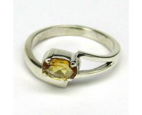 AutorskeSperky.com - Stříbrný prsten s citrínem -  S4417 Stříbro