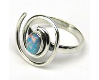 AutorskeSperky.com - Stříbrný prsten s opálem -  S4578 Stříbro