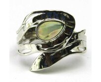 AutorskeSperky.com - Stříbrný prsten s opálem -  S4735 Stříbro