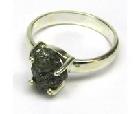 AutorskeSperky.com - Stříbrný prsten s diamantem 3 kt -  S4860 Stříbro