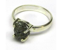 AutorskeSperky.com - Stříbrný prsten s diamantem 3 kt - S4860 Stříbro