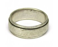 AutorskeSperky.com - Stříbrný prsten s točícím se středem -  S4926 Stříbro + ozdoby šperkařský kov