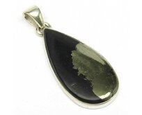 AutorskeSperky.com - Stříbrný přívěsek s pyritem a magnetitem - S5270 Stříbro