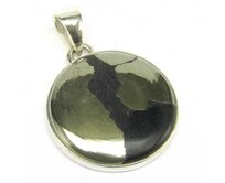 AutorskeSperky.com - Stříbrný přívěsek s pyritem a magnetitem - S5328 Stříbro