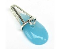 AutorskeSperky.com - Stříbrný přívěšek s chalcedonem - S5434 Stříbro