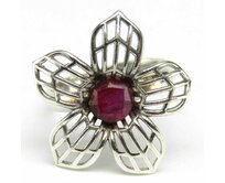 AutorskeSperky.com - Stříbrný prsten s rubínem - S5440 Stříbro