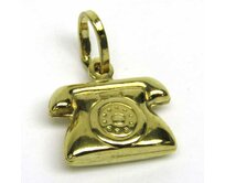 AutorskeSperky.com - 14 kt zlatý přívěsek telefon - S5815 Žluté zlato