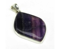 AutorskeSperky.com - Stříbrný přívěšek s duhovým fluoritem - S5868 Stříbro
