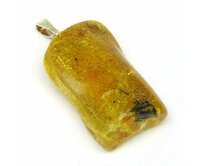 AutorskeSperky.com - Stříbrný přívěsek s jantarem - S5978 Stříbro