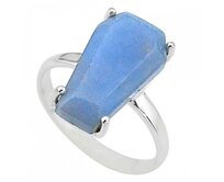 AutorskeSperky.com - Stříbrný prsten s angelitem - S6117 Stříbro