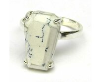 AutorskeSperky.com - Stříbrný prsten s dendritickým opálem -  S6157 Stříbro