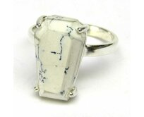 AutorskeSperky.com - Stříbrný prsten s dendritickým opálem - S6157 Stříbro