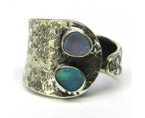 AutorskeSperky.com - Stříbrný prsten s opálem -  S6702 Stříbro