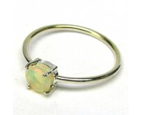 AutorskeSperky.com - Stříbrný prsten s opálem - S6704 Stříbro