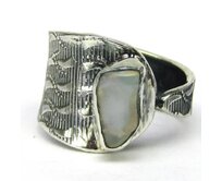 AutorskeSperky.com - Stříbrný prsten s opálem - S7018 Stříbro