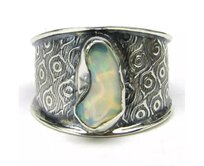 AutorskeSperky.com - Stříbrný prsten s opálem -  S7042 Stříbro