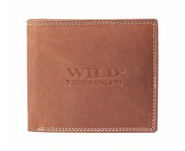 Kožená pánská peněženka Wild Things Only, světle hnědá 953