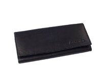 Dámská peněženka kožená černá, Loranzo 438