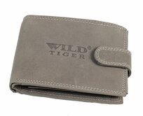 Pánská kožená peněženka Wild Tiger AM-28-032 tmavě šedá