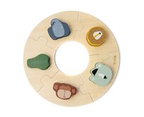Dřevěné kulaté puzzle Trixie