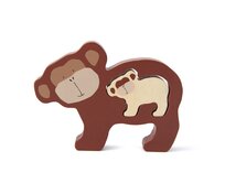 Trixie Dřevěné baby puzzle - Mr. Monkey