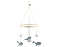 Dřevěný kolotoč nad postýlku Trixie - Whale