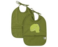 Dětský bryndák s kapsou Trixie Baby 2-pack Mr. Dino