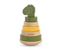 Dřevěná stohovací hračka Trixie - Mr. Dino