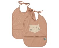 Dětský bryndák s kapsou Trixie Baby 2-pack Mrs. Cat