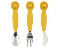 Dětský silikonový příbor Trixie Baby 3-pack Mr. Lion